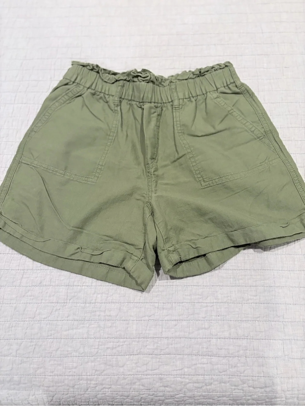 Gap Kids Olive Green Pull-On Utility Shorts XL